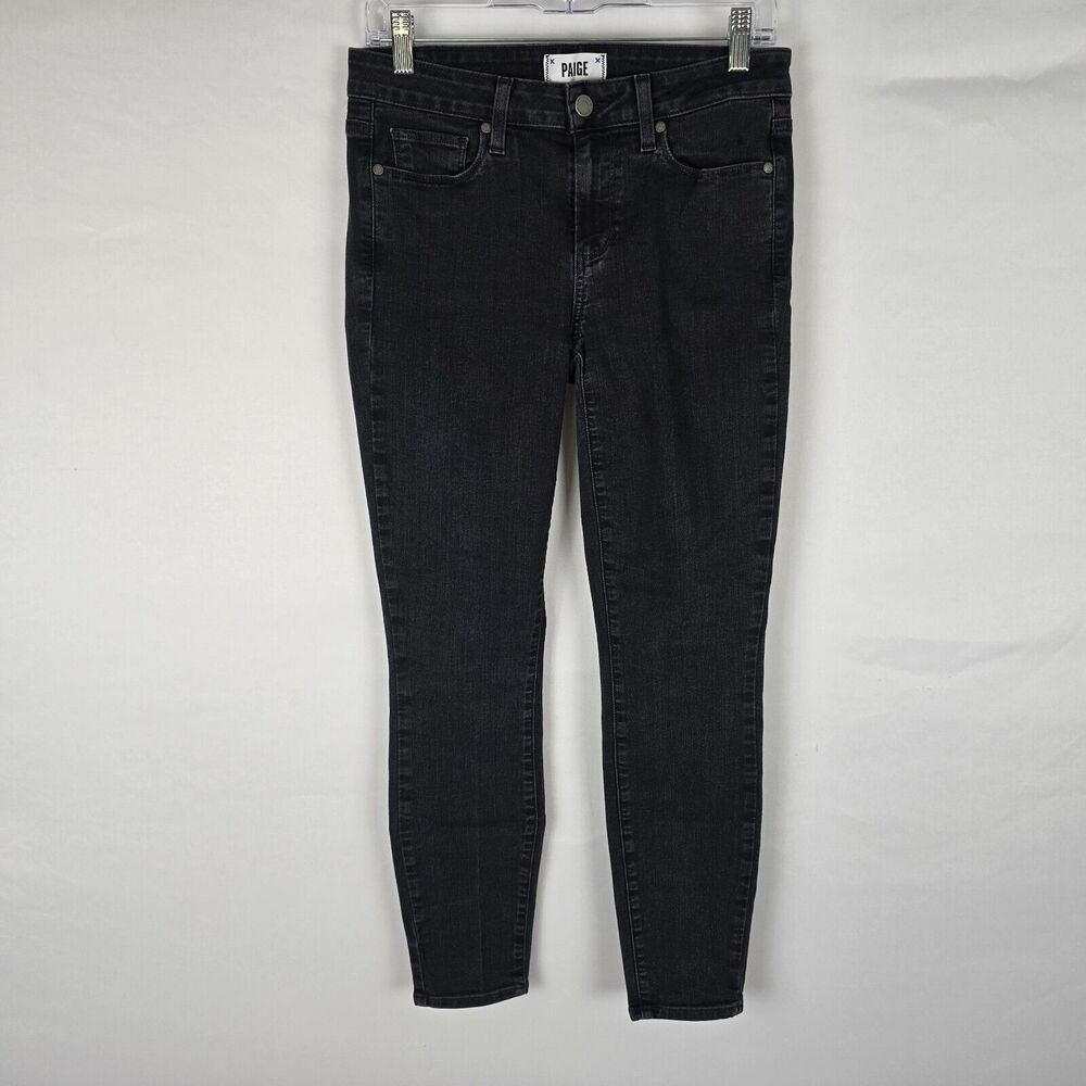 Paige Verdugo Jeans Women Size 28 Denim Black Ankle